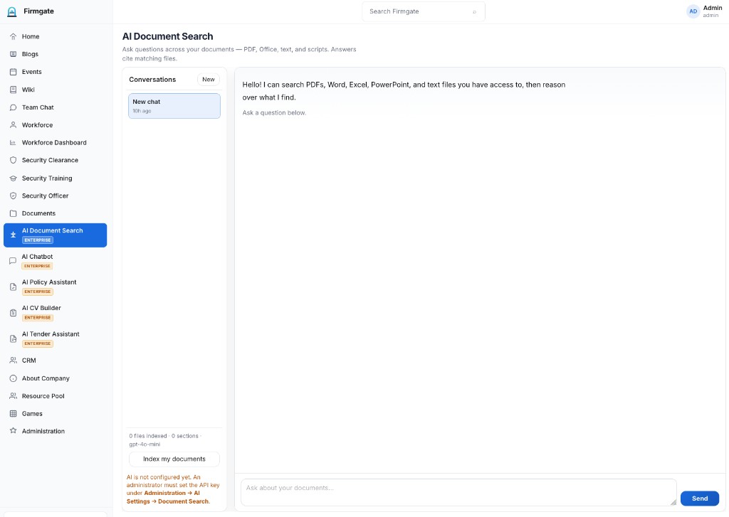 AI Document Search — AI Document Search — query your file estate with cited answers; self-hosted LLM or OpenAI.